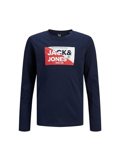 JJNOLAN TEE LS CREW NECK MNI JACK JONES KIDS | 12259388/NAVY BLAZER